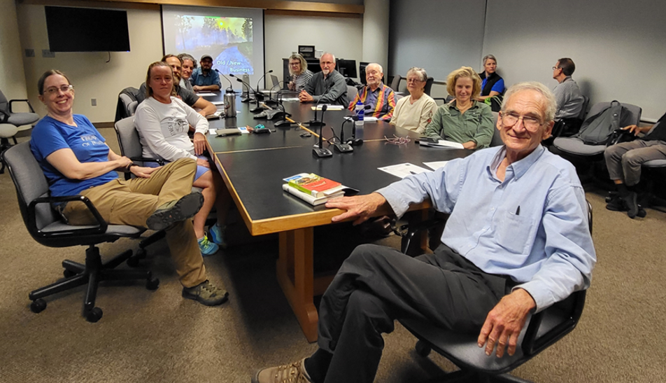 Land Conservation board members sitting in a conference room