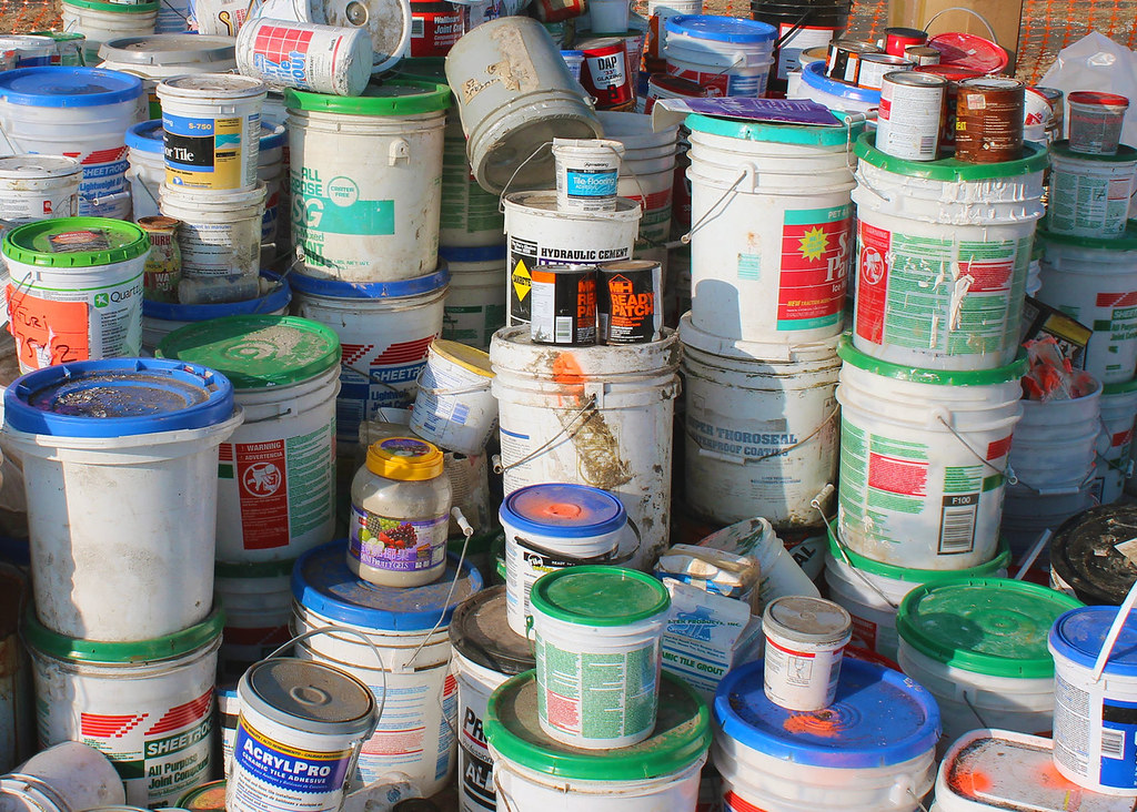 Household Hazardous Waste paint bucket photo